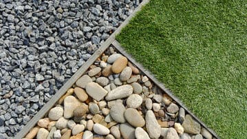 Gravel, River Stones and Artificial Turf
