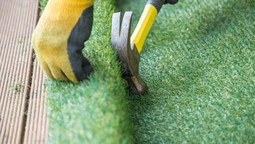 Hammer used to install artificial grass