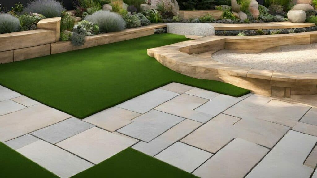 Artificial Grass and Pavers