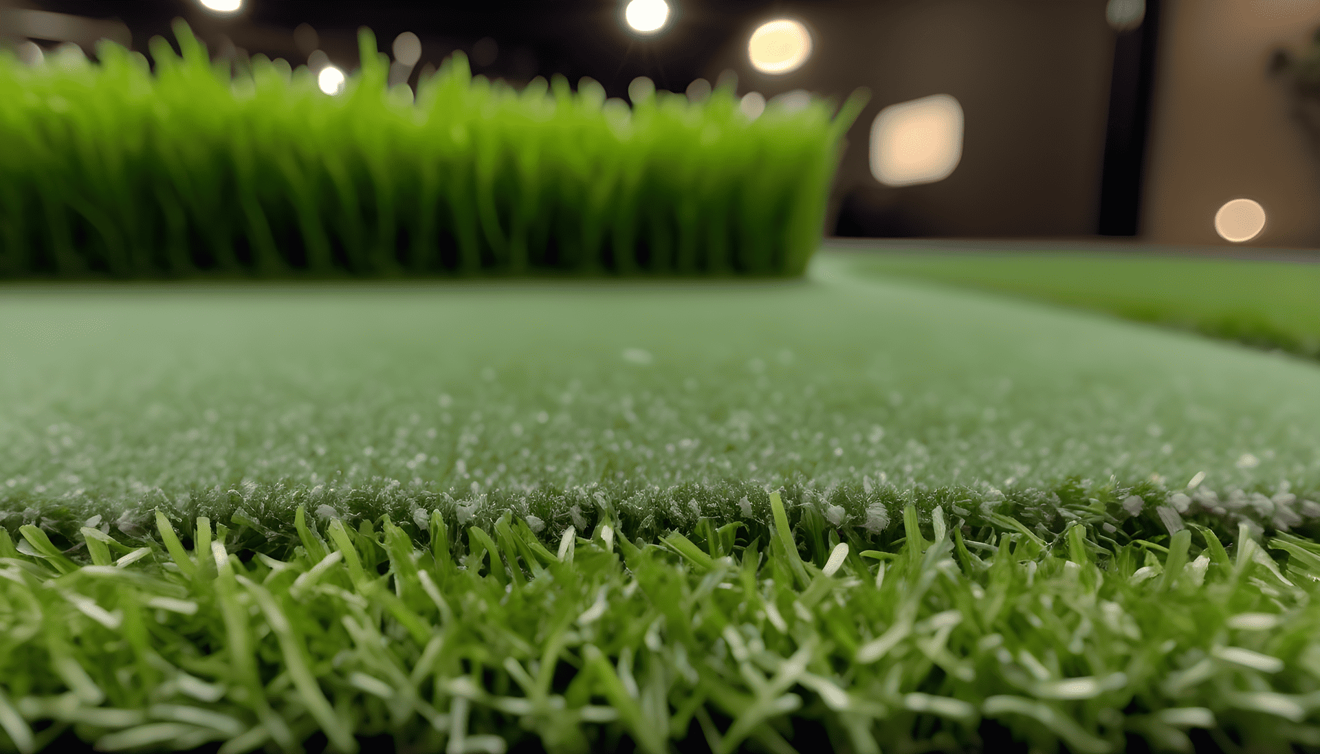 Different pile heights of artificial grass