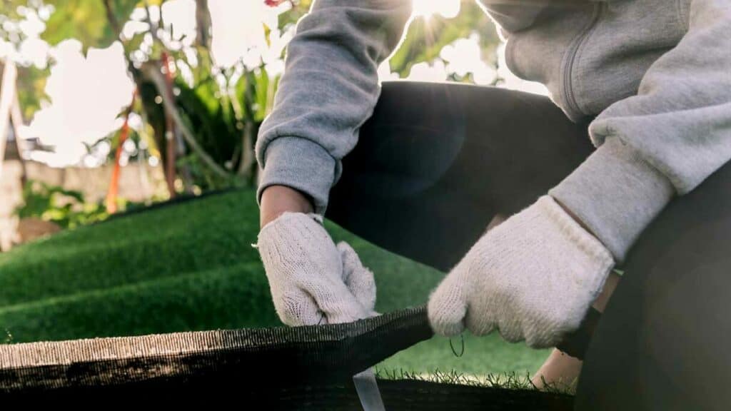 Professional cutting artificial turf